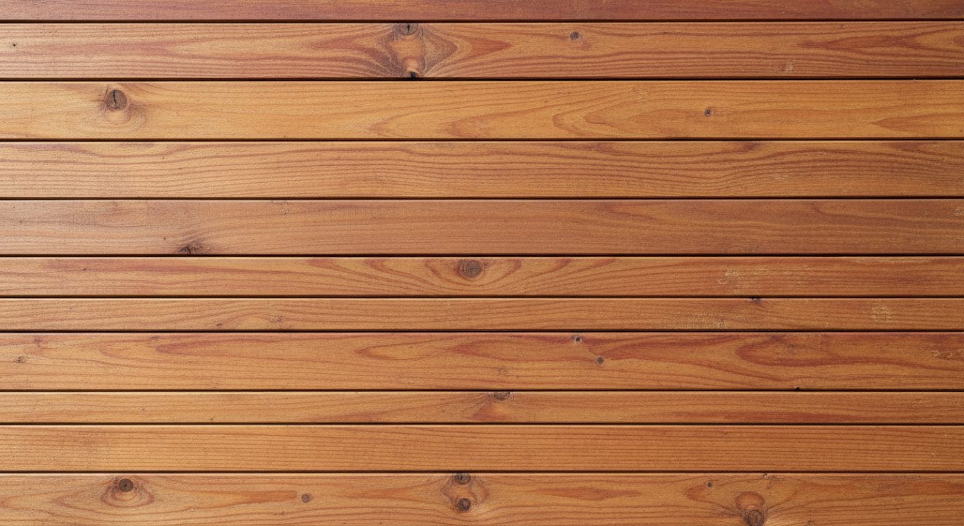 Lasierte Holzfassade mit sichtbarer Maserung