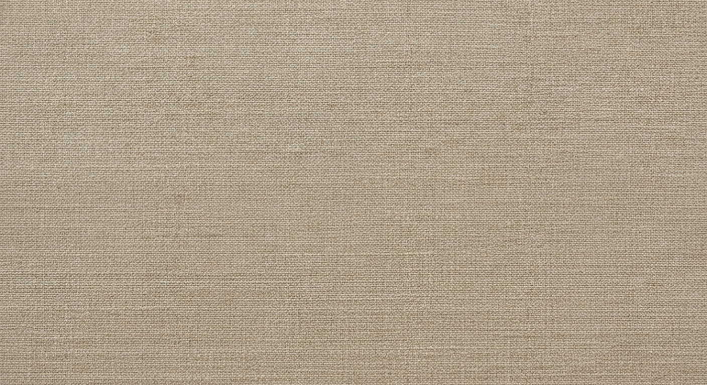 Struktur einer Jute-Textiltapete an der Wand
